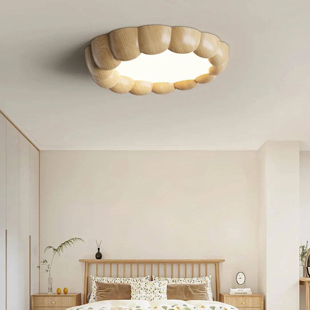 Wood Ripple Ceiling Lamp-labpiecesign