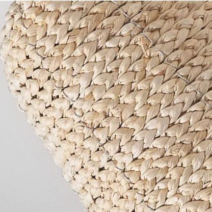 Pastoral style creative raffia straw hanging light shade-labpiecesign