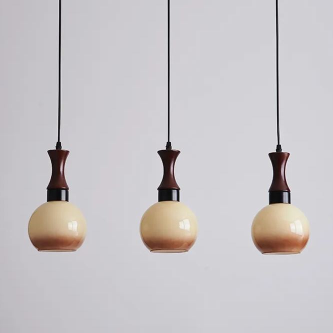 Medieval style restaurant entrance glass pendant light-labpiecesign