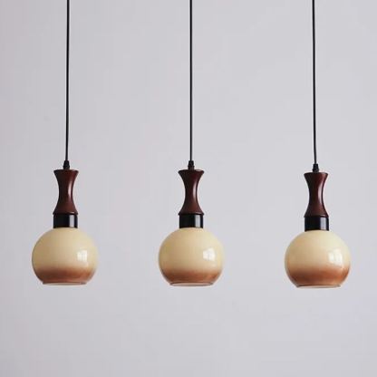 Medieval style restaurant entrance glass pendant light-labpiecesign