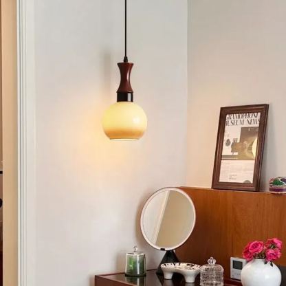 Medieval style restaurant entrance glass pendant light-labpiecesign