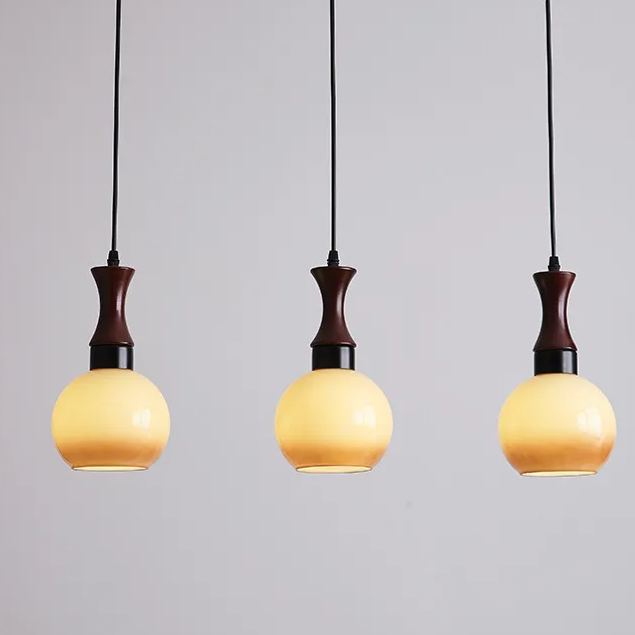 Medieval style restaurant entrance glass pendant light-labpiecesign