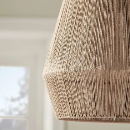 Wabi-sabi Japanese style hemp rope woven pendant light