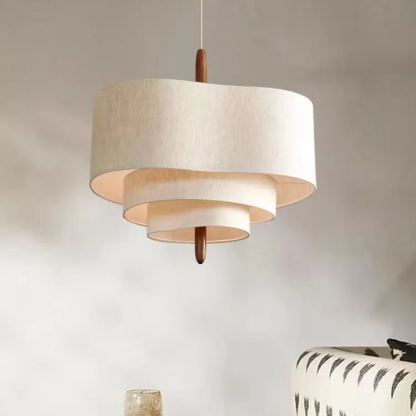French medieval style fabric chandelier