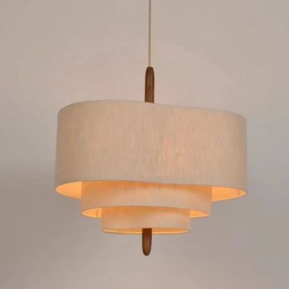 French medieval style fabric chandelier