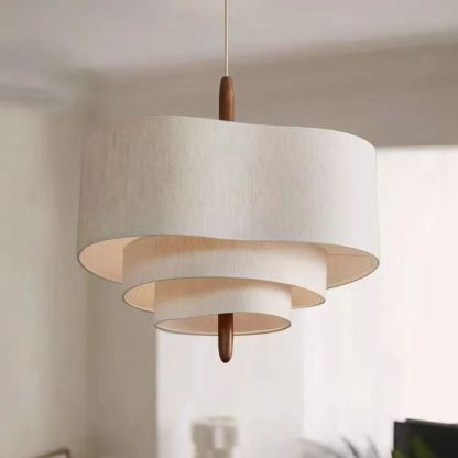 French medieval style fabric chandelier