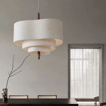 French medieval style fabric chandelier