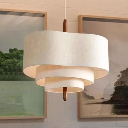 French medieval style fabric chandelier