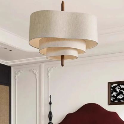 French medieval style fabric chandelier