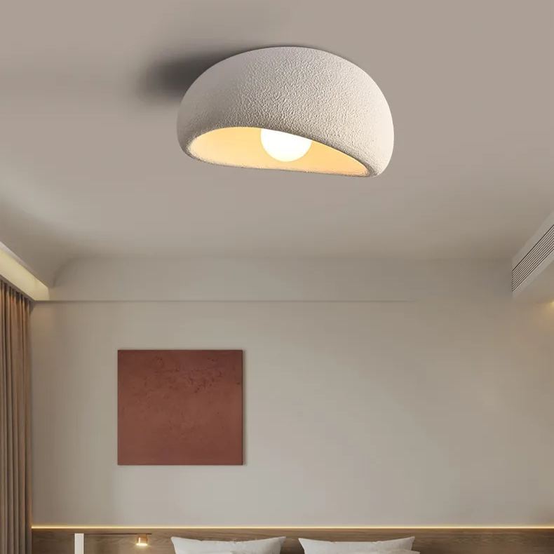 Wabi-sabi Style Resin Ceiling Lamp Japanese Style Master Bedroom Ceiling Light