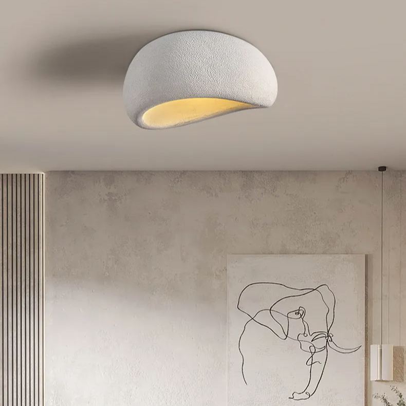 Wabi-sabi Style Resin Ceiling Lamp Japanese Style Master Bedroom Ceiling Light