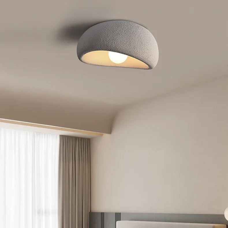 Wabi-sabi Style Resin Ceiling Lamp Japanese Style Master Bedroom Ceiling Light