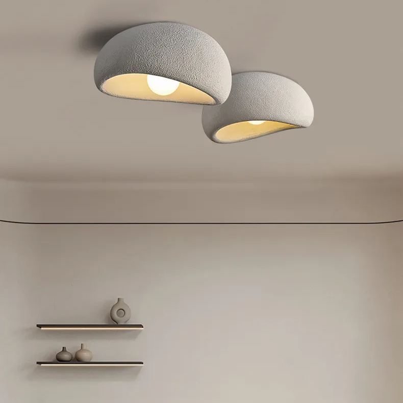 Wabi-sabi Style Resin Ceiling Lamp Japanese Style Master Bedroom Ceiling Light