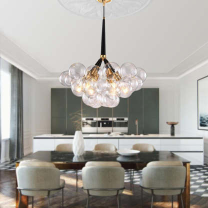 Modern cluster glass bubble chandelier-labpiecesign