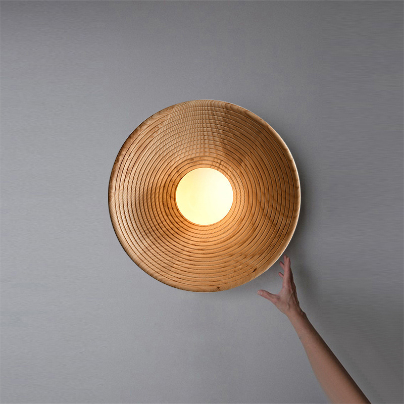 Wabi-Sabi Wall Lamp Japanese Retro Restaurant Background Wall Lamp-labpiecesign