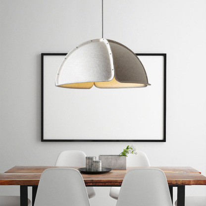 Creative felt semicircle bedroom pendant light-labpiecesign