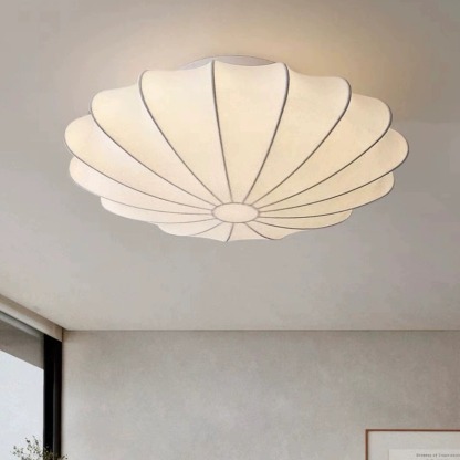 Silk Ceiling Lamp Japanese Wabi-Sabi Style Ceiling Light-labpiecesign