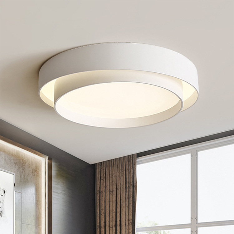 New Modern Simple Geometry LED Bedroom Ceiling Light