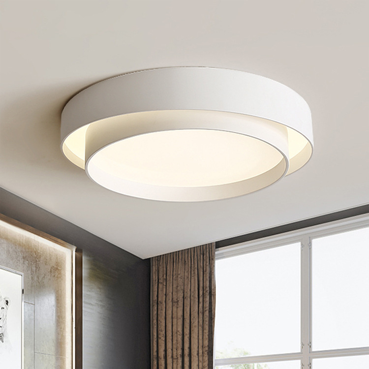 New Modern Simple Geometry LED Bedroom Ceiling Light-labpiecesign