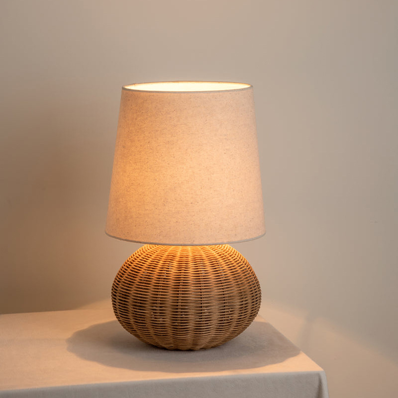 Japanese retro wabi-sabi style bedroom bedside table lamp-labpiecesign