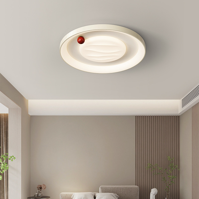 Master bedroom ceiling light 2024 new cream style bedroom light simple modern ceiling light