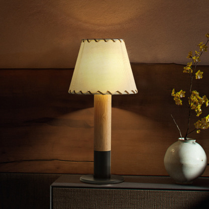 Janpanese style table lamp eye protection bedroom bedside lamp-labpiecesign