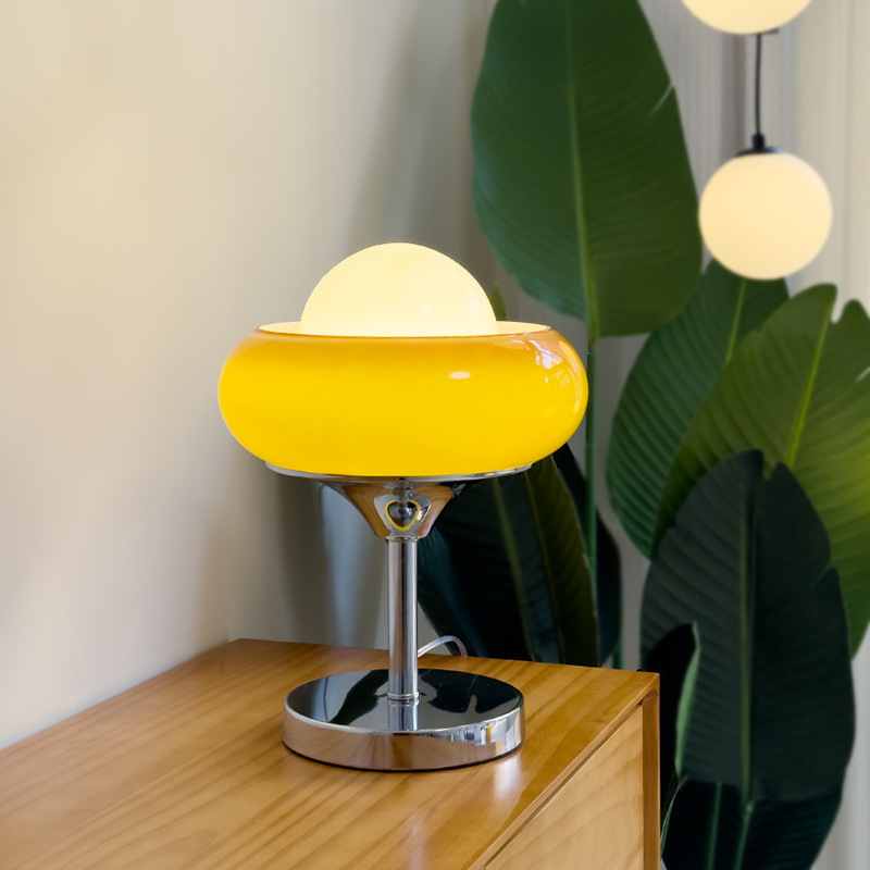 Nordic Modern Bauhaus Bedside Lamp Vintage Egg Tart Table Lamp-labpiecesign