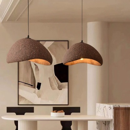 Brown-red resin wabi-sabi chandelier-labpiecesign