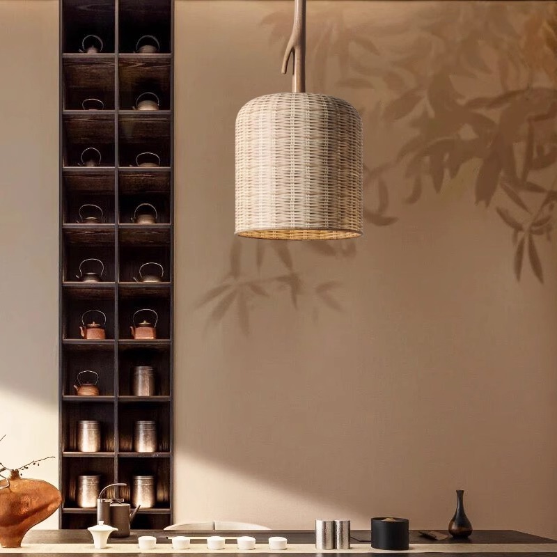 Retro wabi-sabi style art pendant light-labpiecesign