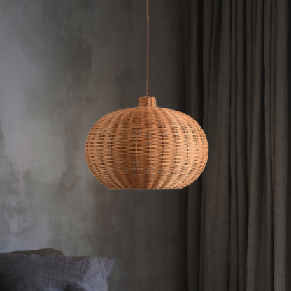 Warm Light Wicker Pendant Lamp,Kitchen Island Lamp,Housewarming Gift-labpiecesign