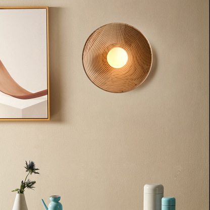 Wabi-Sabi Wall Lamp Japanese Retro Restaurant Background Wall Lamp-labpiecesign