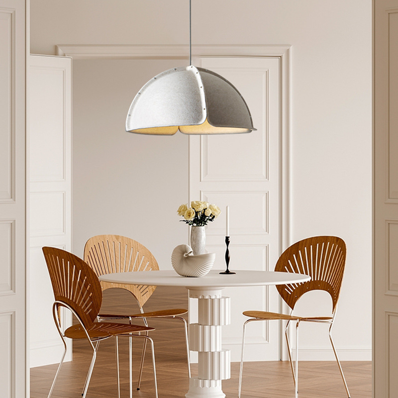 Creative felt semicircle bedroom pendant light-labpiecesign