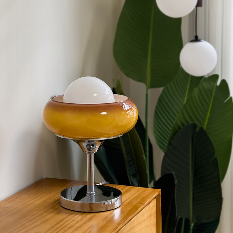 Nordic Modern Bauhaus Bedside Lamp Vintage Egg Tart Table Lamp-labpiecesign