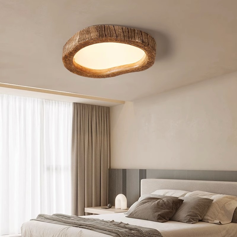 Japanese style wabi-sabi style Chinese style wooden LED eye protection lamp-labpiecesign