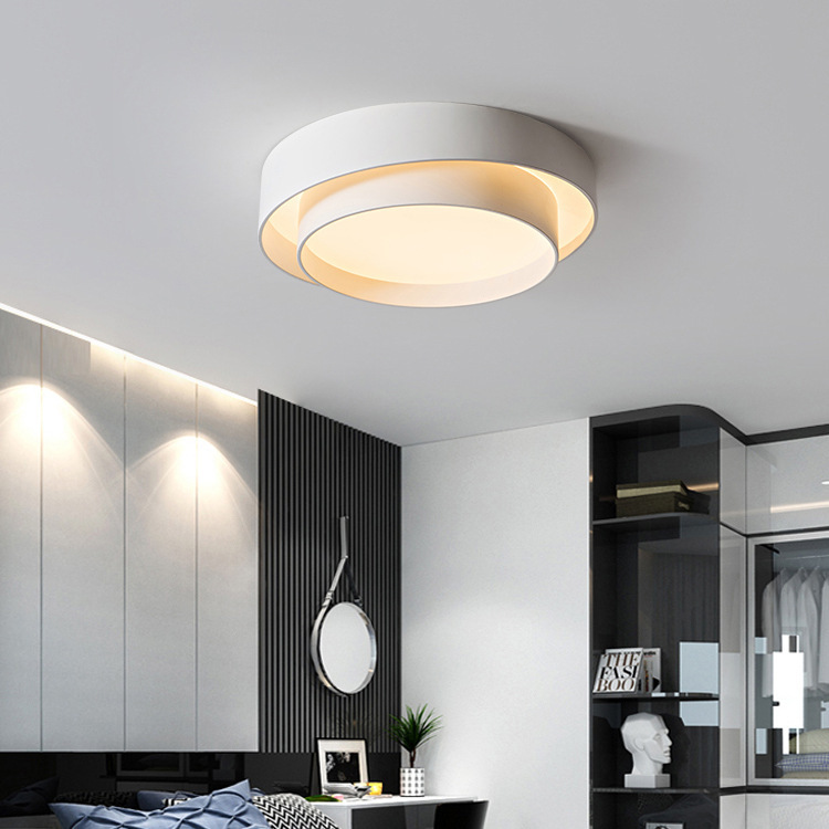 New Modern Simple Geometry LED Bedroom Ceiling Light