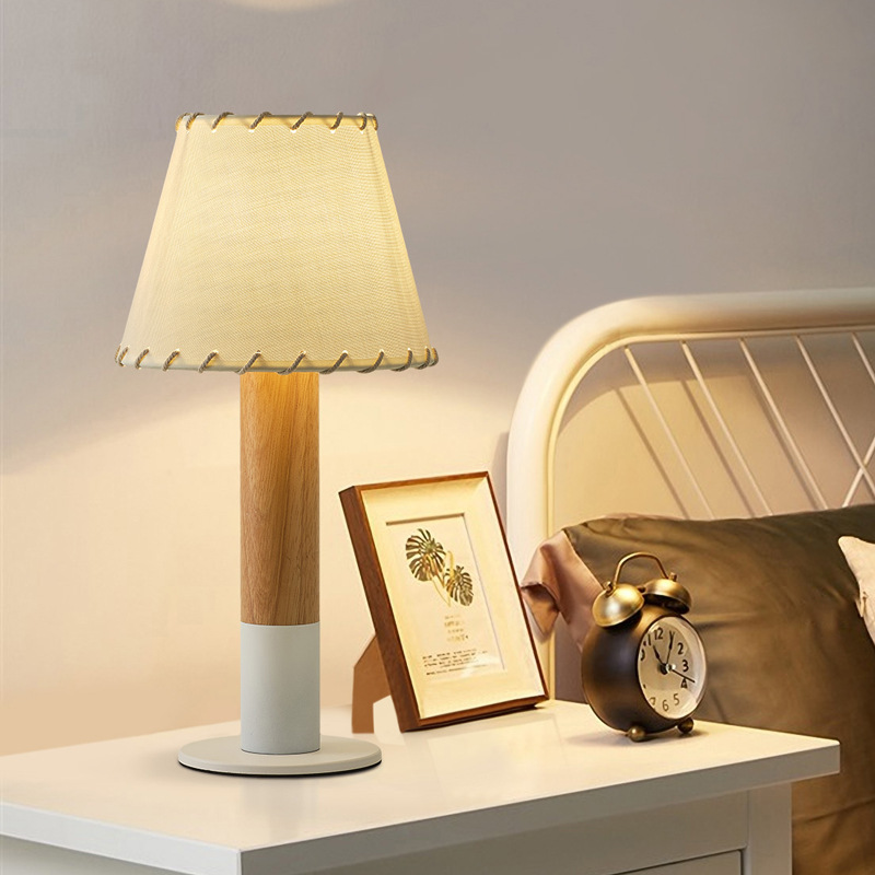 Janpanese style table lamp eye protection bedroom bedside lamp