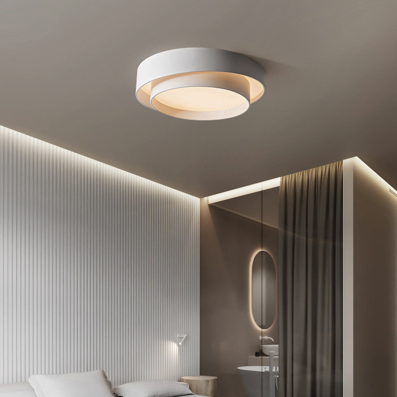 New Modern Simple Geometry LED Bedroom Ceiling Light-labpiecesign