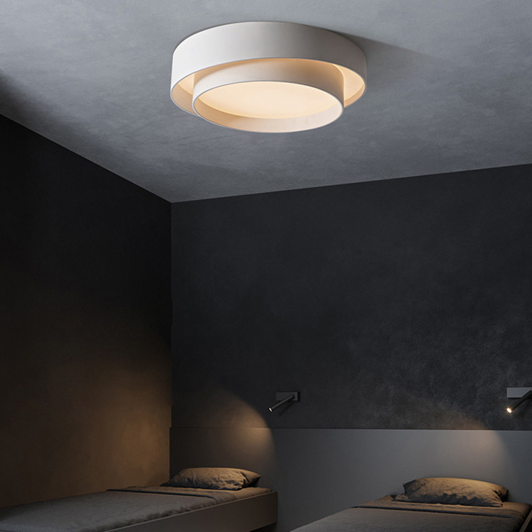 New Modern Simple Geometry LED Bedroom Ceiling Light-labpiecesign