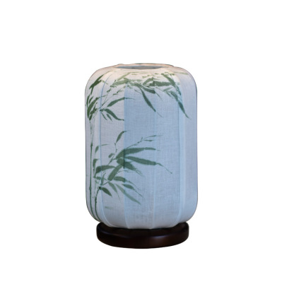 New Chinese style hand painting art table lamp-labpiecesign