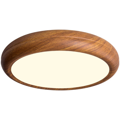 Wood Grain Round Ceiling Lamp-labpiecesign