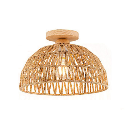 Wooden hemp rope ceiling ceiling light corridor country aisle light-labpiecesign