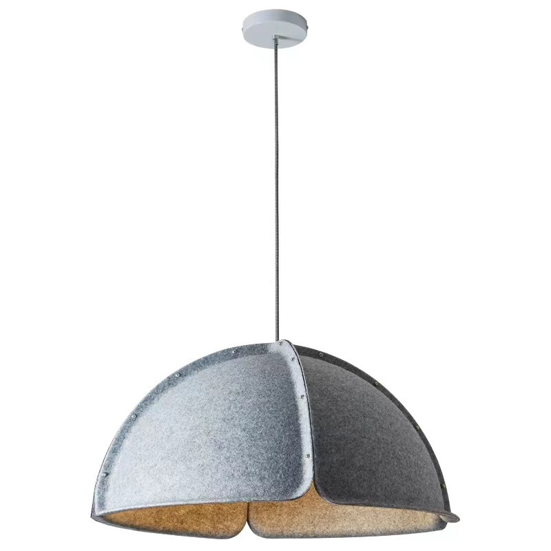 Creative felt semicircle bedroom pendant light-labpiecesign