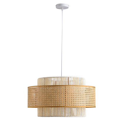 Japanese wabi-sabi style hemp rope pendant light-labpiecesign