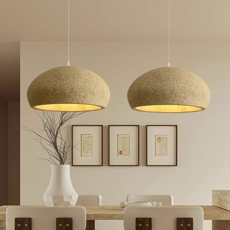 Wabi-sabi style chandelier retro simple pendant light-labpiecesign