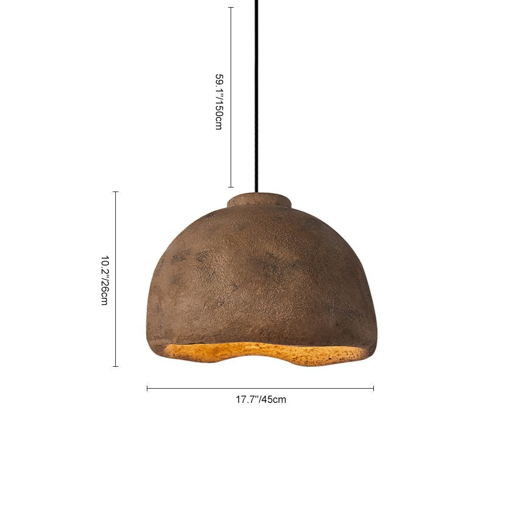 Wabi Sabi Dome Pendant light ceramic pendant light-labpiecesign