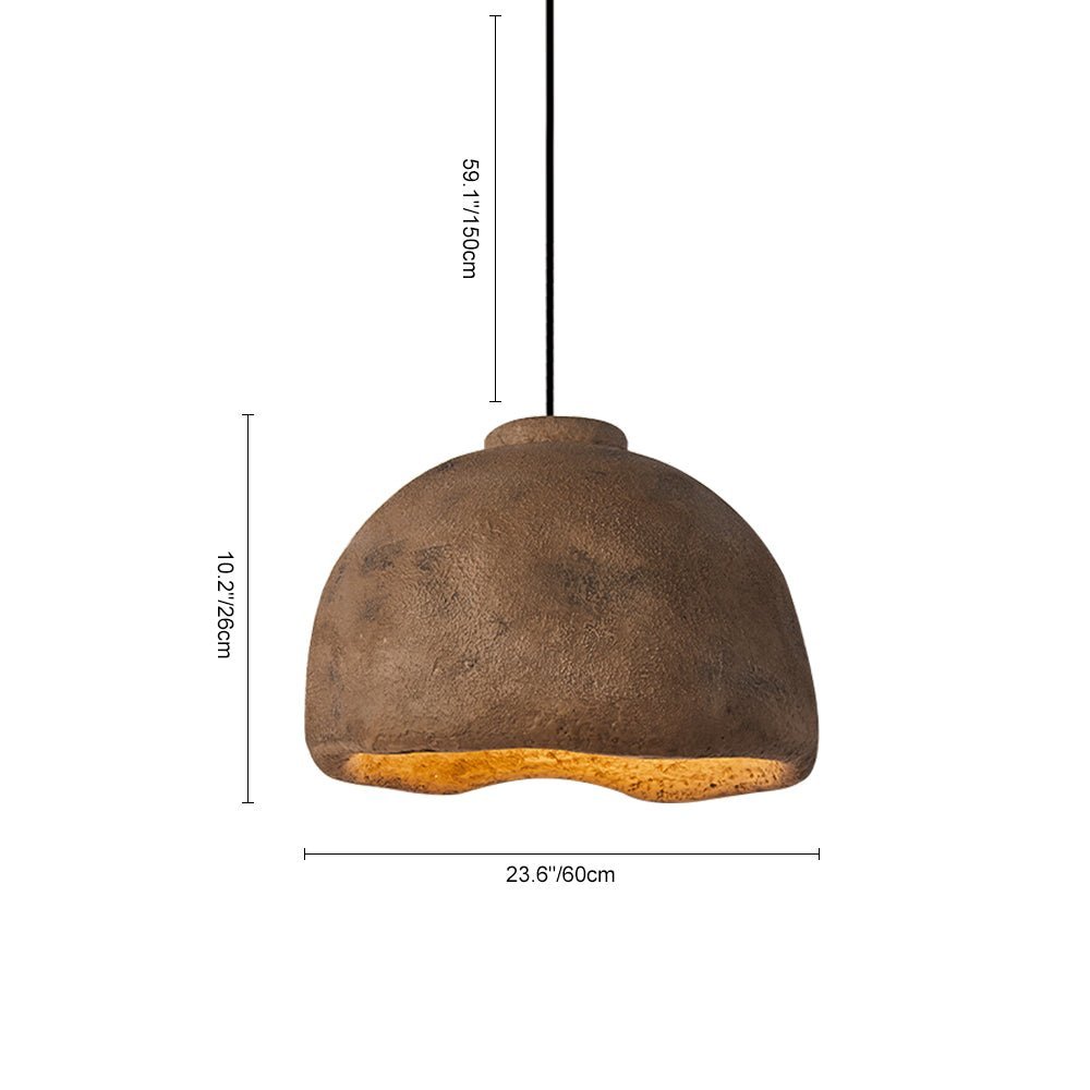 Wabi Sabi Dome Pendant light ceramic pendant light-labpiecesign