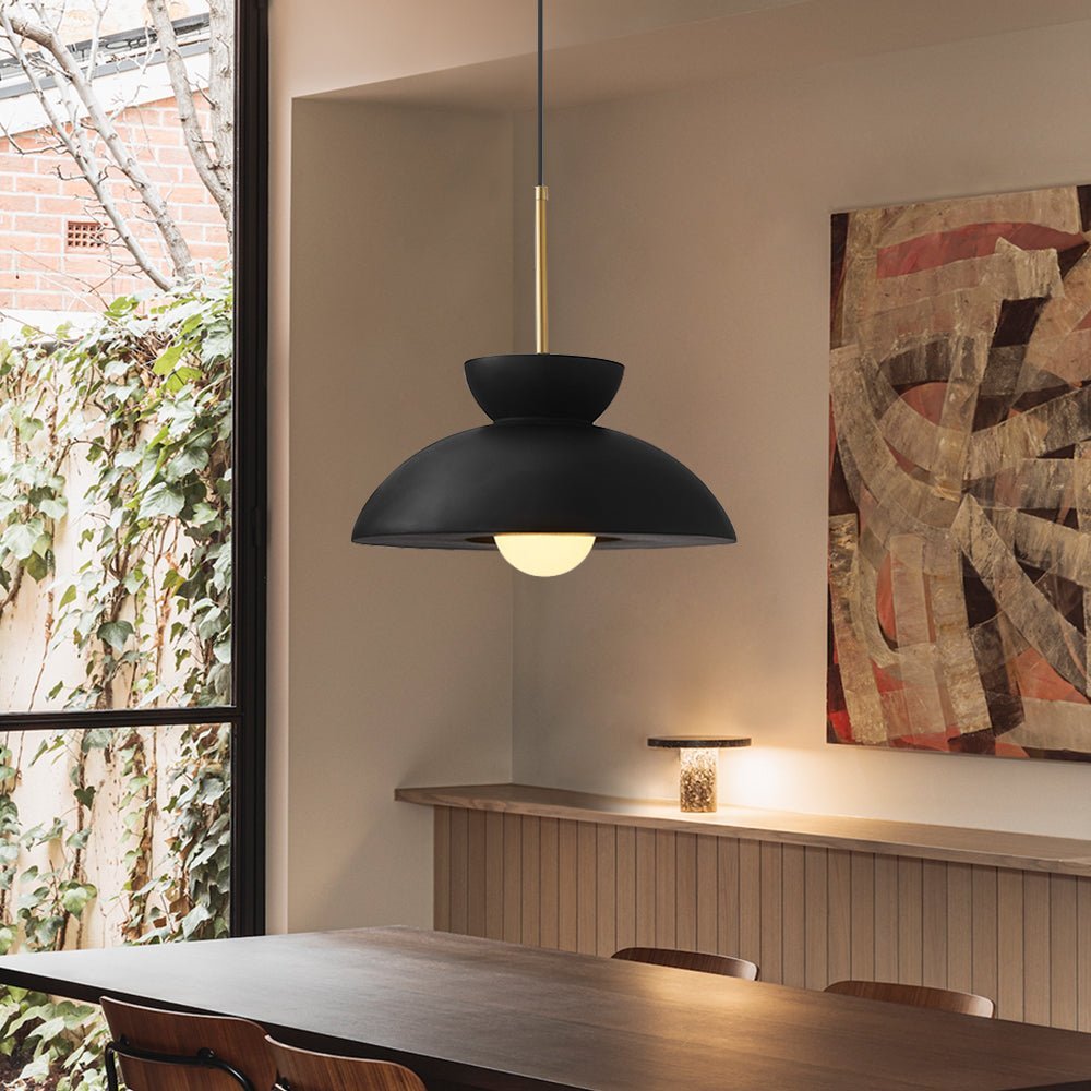 This nordic light resin dome pendant 