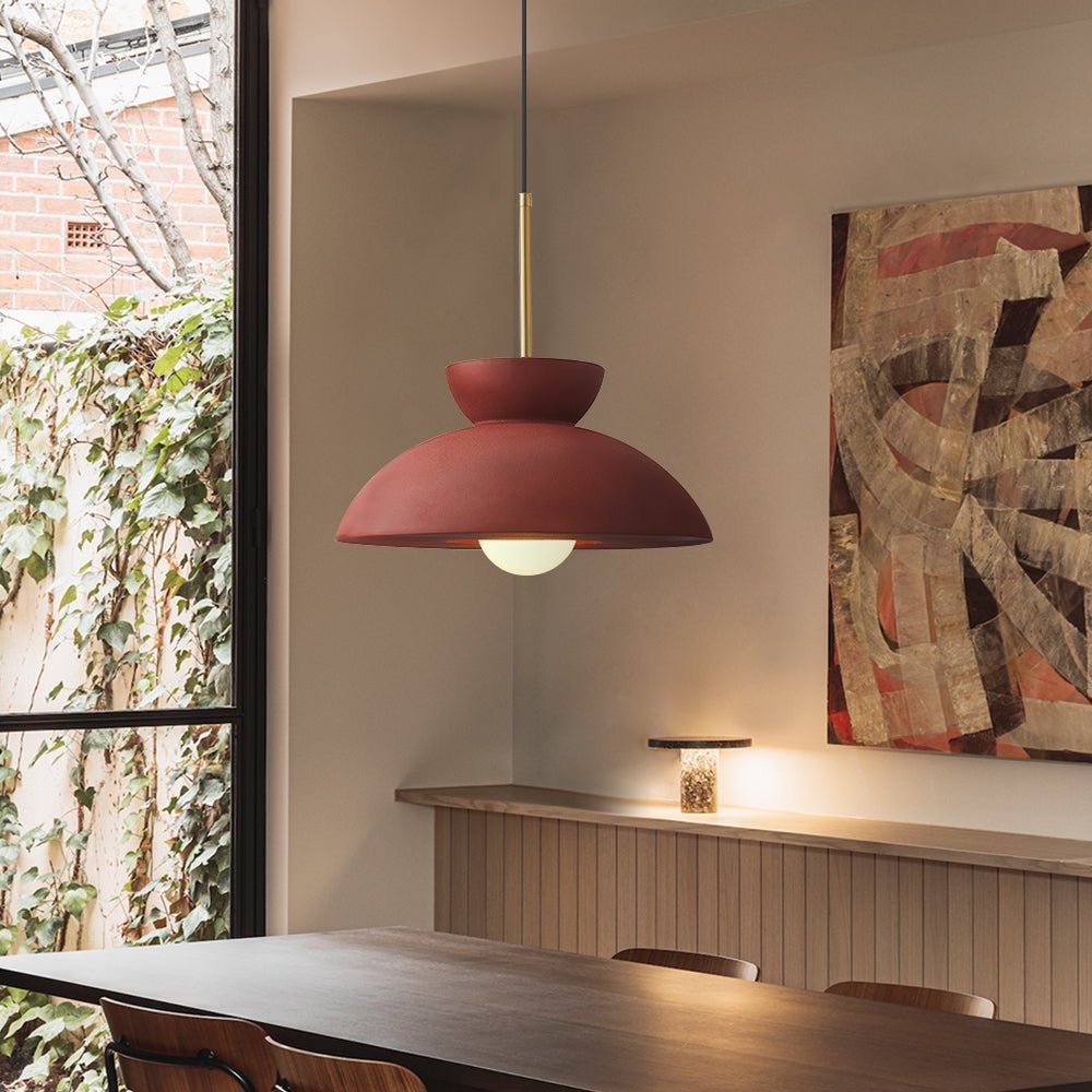 This nordic light resin dome pendant 