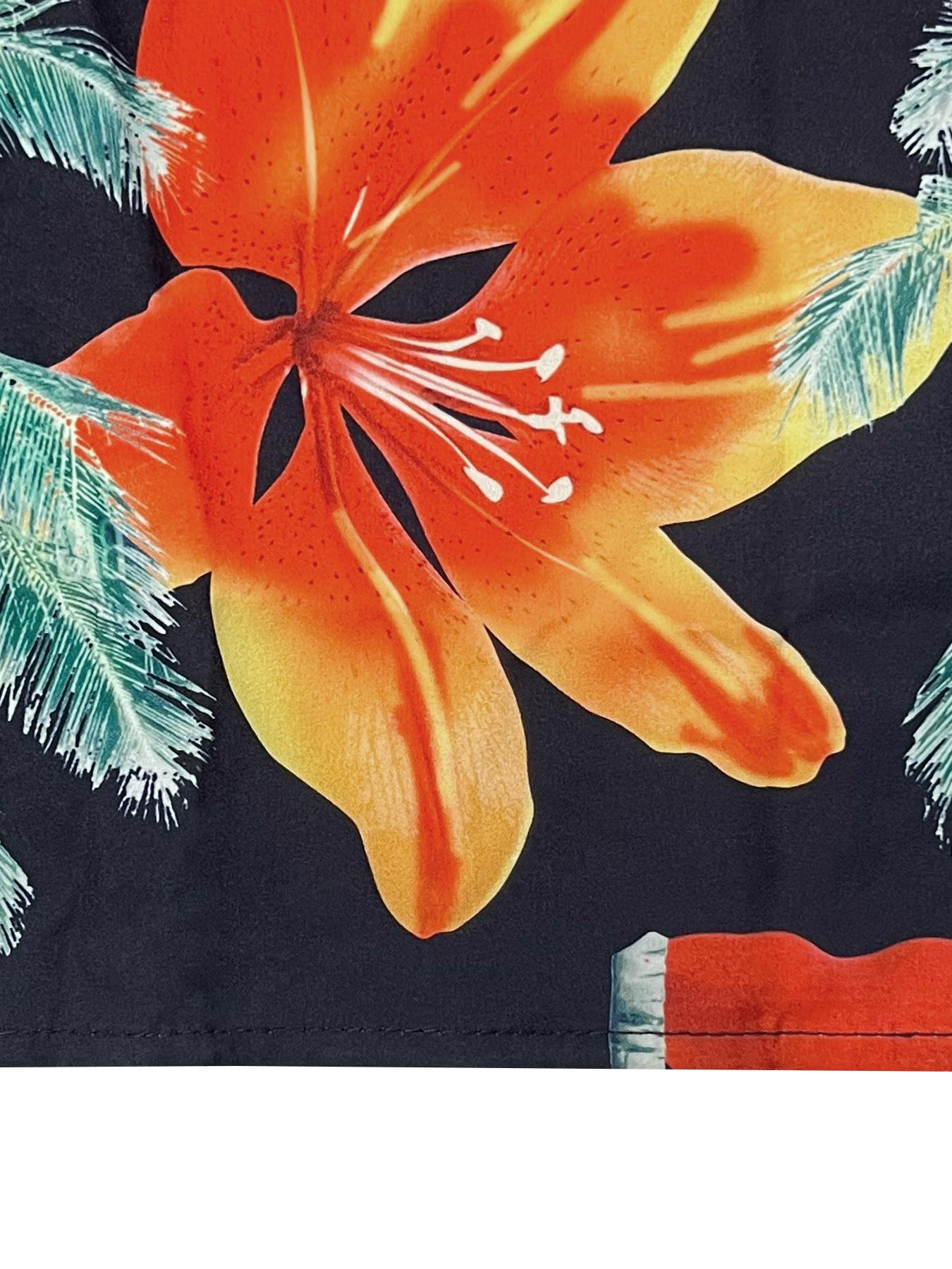 Vibrant Deep V Adjustable Halter Floral Print High Split Maxi Dress