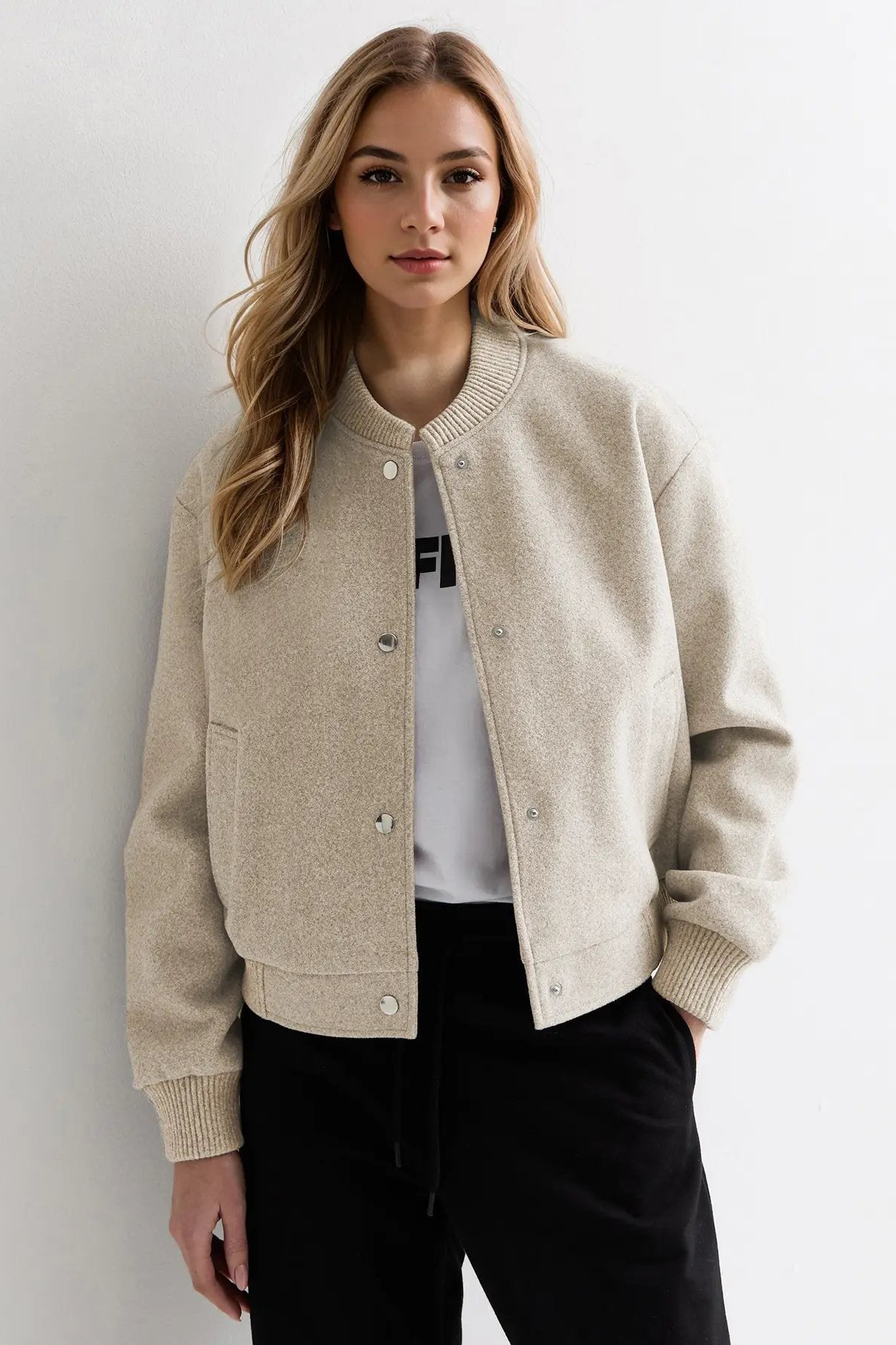 Autumn Casual Baseball Collar Button-Up Long Sleeve Soft Jacket